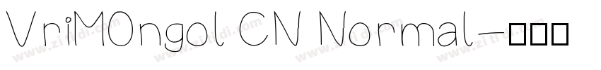 VriMOngol CN Normal字体转换